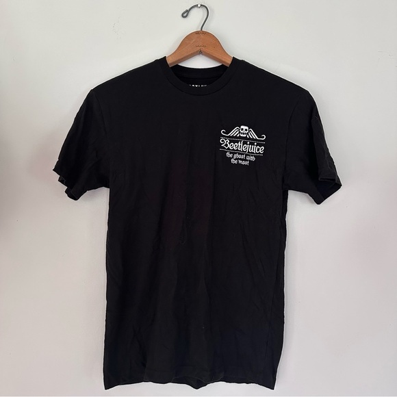 Box Lunch Beetlejuice Carousel Embroidered Graphic Tee Adult Sz Small - Picture 3 of 8